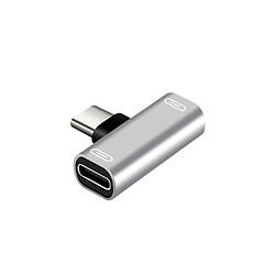 Eko Adaptateur Splitter Double USB Type-C vers USB Type-C Argent 