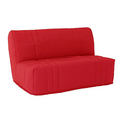 Avis Banquette 2 places BZ DREAM - Tissu 100% Coton rouge - Couchage 140x190 cm - L145 x P100 x H90 cm