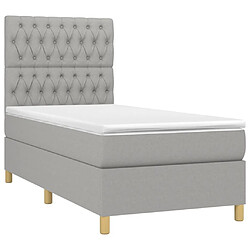 Avis Sommier à lattes,Cadre à lattes de lit et matelas et LED pour Adulte Gris clair 90x190cm -MN95023