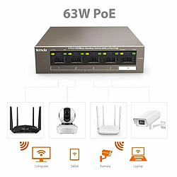 Tenda TEF1105P463W Commutateur 5 Ports pas cher