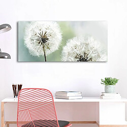 Paris Prix Tableau Imprimé Fluffy Dandelions Green Wide 45x100cm