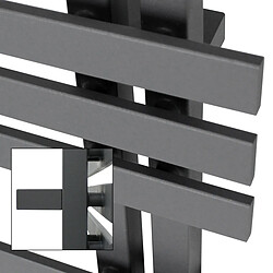 Avis Ecd Germany Radiateur chauffage bain sèche-serviettes Iron M Design anthracite 600 x 1600 mm