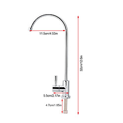 Avis ComfortXL Robinet d'évier de cuisine en alliage de zinc 1/4'' avec filtre à osmose inverse