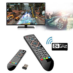 Universal Q1 Air Mouse Slogan Voice Control 2.4GHz Wireless Google Microphone Infrarouge Gyroscope Détecteur Télécommande pour Smart TV Box