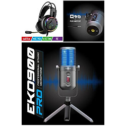 Spirit of Gamer Microphone Streaming Music Gaming ASMR CARDÏODE Podcasting Voix-off et instruments de musique + Casque Gamer PRO H7 SWITCH PC XBOX