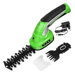 Taille-haie sans fil 2-EN-1 HEDGER - VENTEO - Taille bordure et gazon - Batterie rechargeable - Lames interchangeables - Poignée ergonomique - Lame d'élagage et de tonte - Kit d'entretien du jardin -