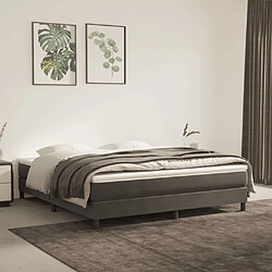 vidaXL Matelas de lit à ressorts ensachés 160x210x20 cm velours 