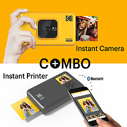 Avis KODAK Mini Shot Combo 2 C210 - Appareil Photo Instantané (Format 5,3 x 8,6 cm - 2,1 x 3,4 '', Écran LCD 1,7'', Bluetooth, 8 photos incluses)- RECONDITIONNE - Blanc