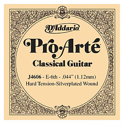 Corde au détail guitare classique D'Addario Pro-Arte Mi grave réassort du jeu EJ46 - J4606