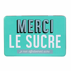 Paris Prix Boîte de Conservation Ma Boîte à Sucre 20cm Bleu