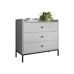 Bestmobilier Filipo - commode - gris - 80 cm