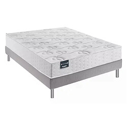 Ensemble Dunlopillo LOTUS Sommier Confort Ferme 160x200 - Double Sommier