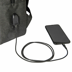 Avis Sac à Dos avec Power Banket Compartiment pour Tablette et Ordinateur Portable Celly URBANBACKBK Noir Gris