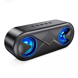 Yonis Enceinte Bluetooth Portable 10W Stéréo Hifi LED