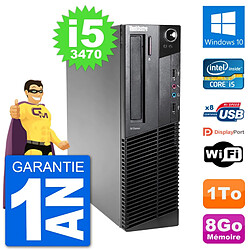 PC Lenovo M92p SFF Intel i5-3470 RAM 8Go Disque Dur 1To Windows 10 Wifi · Occasion 