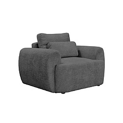 Bestmobilier Mahina - fauteuil - en tissu bouclette