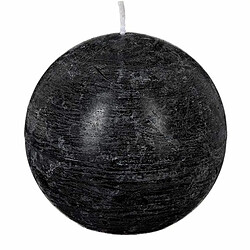 Bougie Boule Rustic 10cm Noir