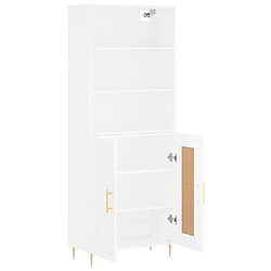 Acheter Maison Chic Buffet,Meuble de Rangement,commode pour salon,Cuisine Blanc 69,5x34x180 cm Bois d'ingénierie -MN42433