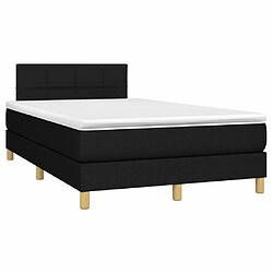 Avis Sommier à lattes LED,Cadre à lattes de lit avec matelas pour Adulte Noir 120x200 cm Tissu -MN32373