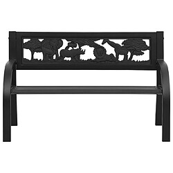 Maison Chic Banc de jardin | Banquette de jardin | Chaise Relax pour enfants 86 cm Acier -MN67291