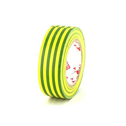 Ruban adhésif 19 mm PVC électrique Scapa 2702 jaune et vert x 5 