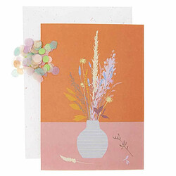 Rico DIY Personnaliser sa carte florale - Vase et fleurs orange