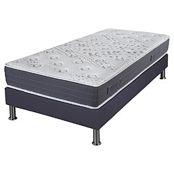 Ebac Matelas mousse + Sommier SR15 Volcan 90x190 Majorca - H. 23 cm - Soutien ferme