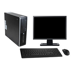 PC HP 8300 SFF Ecran 22" Intel i7-2600 RAM 16Go Disque 250Go Windows 10 Wifi - Occasion