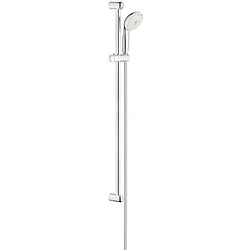 GROHE Ensemble de douche 3 jets Tempesta 100 28789002 - Barre de douche 90 cm - Limiteur de débit - Anti-calcaire - Chrome