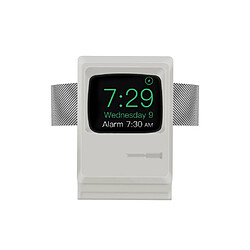 Eko Socle de Chargement pour Apple Watch Modèle Vintage en Forme de Macintosh Gris