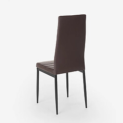 Acheter Ahd Amazing Home Design Chaises similicuir rembourrées au design moderne pour restaurant cuisine Imperial Dark, Couleur: Marron