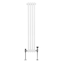 Monstershop Radiateur Traditionnel à Double Colonne – 1500 x 202 mm – Blanc