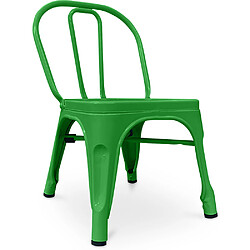 ICONIK INTERIOR Chaise pour enfant Stylix - Métal Vert