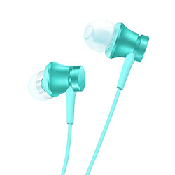 Wewoo Écouteurs bleu pour Samsung, HTC, Sony, Xiaomi, Huawei et autres Smart Phones In-Ear Stéréo avec Contrôle du Fil + Micro, Support de Réponse Rejet de l'Appel, 