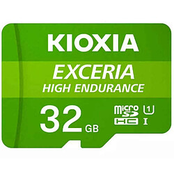 Acheter Carte Mémoire Micro SD avec Adaptateur Kioxia Exceria High Endurance Cours 10 UHS-I U3 Vert