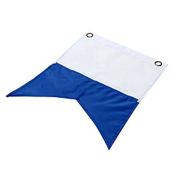 Drapeau De Plongée En Polyester Bleu Blanc - 35x30cm