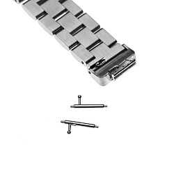 vhbw bracelet acier inoxydable argent 18 cm compatible avec Fitbit Inspire, Inspire HR