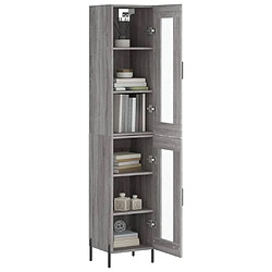 Avis Maison Chic Buffet,Meuble de Rangement,commode pour salon,Cuisine Sonoma gris 34,5x34x180 cm Bois d'ingénierie -MN60824