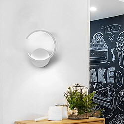 Stoex Applique Murale Led Moderne Applique Murale Minimaliste Lampe Murale Ronde Créative Pour Chambre À Coucher, Bar, Bureau, Étude, Blanc, Blanc Froid