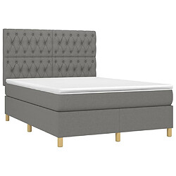 Avis Sommier à lattes,Cadre à lattes de lit et matelas et LED pour Adulte Gris foncé 140x200 cm -MN63108