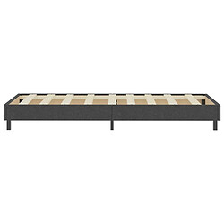 Acheter vidaXL Sommier à lattes de lit sans matelas gris tissu 100x200 cm