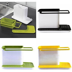 Wewoo 2 supports de rangement pour organisateur en éponge de cuisineboîtesupport de évier à drainage automatique jaune pas cher