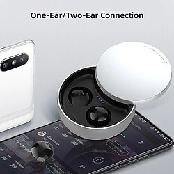 Universal Mini casque caché casque sans fil compatible bluetooth affleurement terrasse micro bouchon d'oreille