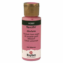 Rayher Peinture acrylique tous usages mat 59 ml - Rose