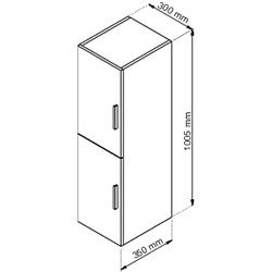 Avis Degeo Meuble colonne TANARO MELAMINE 30 CM BOIS