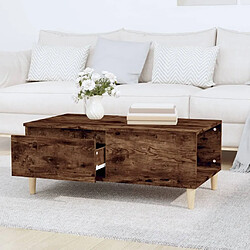 Avis Maison Chic Table basse,Table Console Table d'appoint, Table pour salon Chêne fumé 90x50x36,5 cm Bois d'ingénierie -MN45168