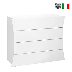 Ahd Amazing Home Design Commode Design Chambre 4 Tiroirs Blanc Brillant Arco Draw