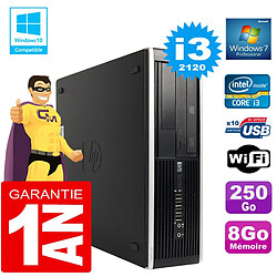 PC HP Compaq 8300 SFF Core I3-2120 Ram 8Go Disque 250 Go Graveur DVD Wifi W7 - Occasion