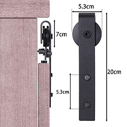 Mini Quincaillerie Kit de Rail, Rail Porte Coulissante - 0.9 m/2.95Fcm