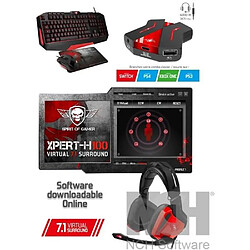 Pack GAMER 5 en 1 Spirit Of Gamer PRO-MK19 + CASQUE 7.1 + SOURIS + CLAVIER + TAPIS SOURIS + CONVERTISSEUR spirit of gamer